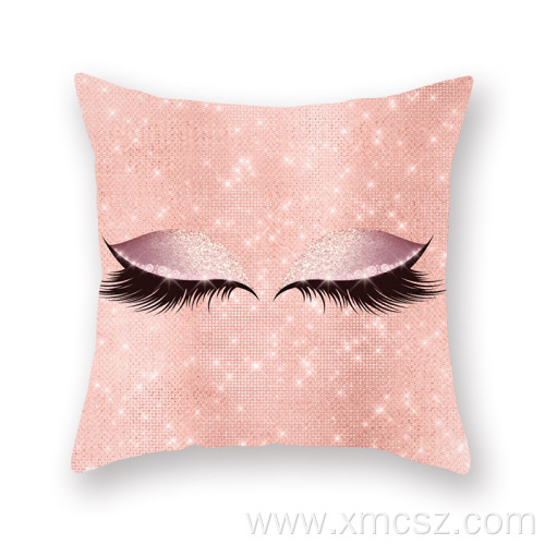 Custom gold stamping eyelash cushion cover